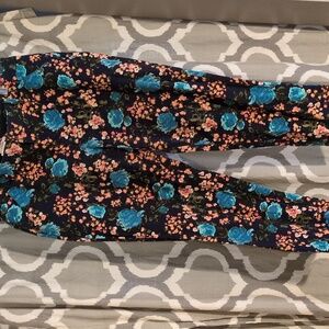 Cute flowered stretchy pants merona sz 12